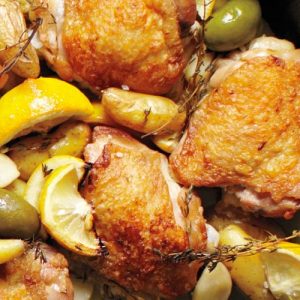 Mediterranean Chicken with Cured Olives and Lemon