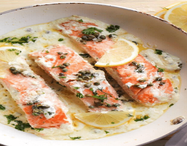 Creamy Lemon and Dill Pan Seared Salmon Recipe | UFiiT by Adrianne